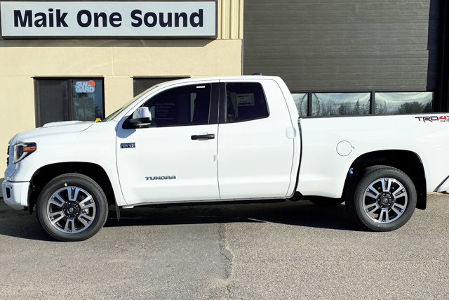 Toyota 2021 Tundra with professional window tint in North Bay